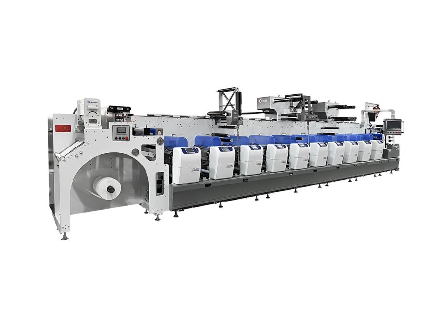 F4 series Inline Flexo Combination Press, 10-color Flexo Label Printing, Automatic Die-cutting, Automatic Slitting