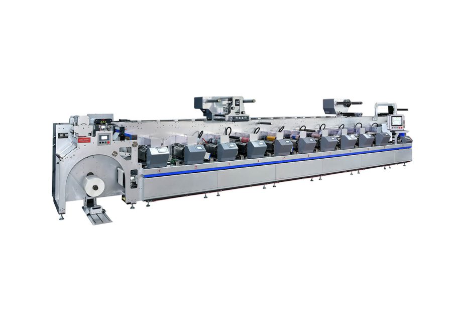 F5 Series Inline Flexo Combination Press, 10-color Flexo Label Printing, Full Servo Control System, Automatic Visual Overprint System, Non-stop Rewinder, Non-stop Unwinder