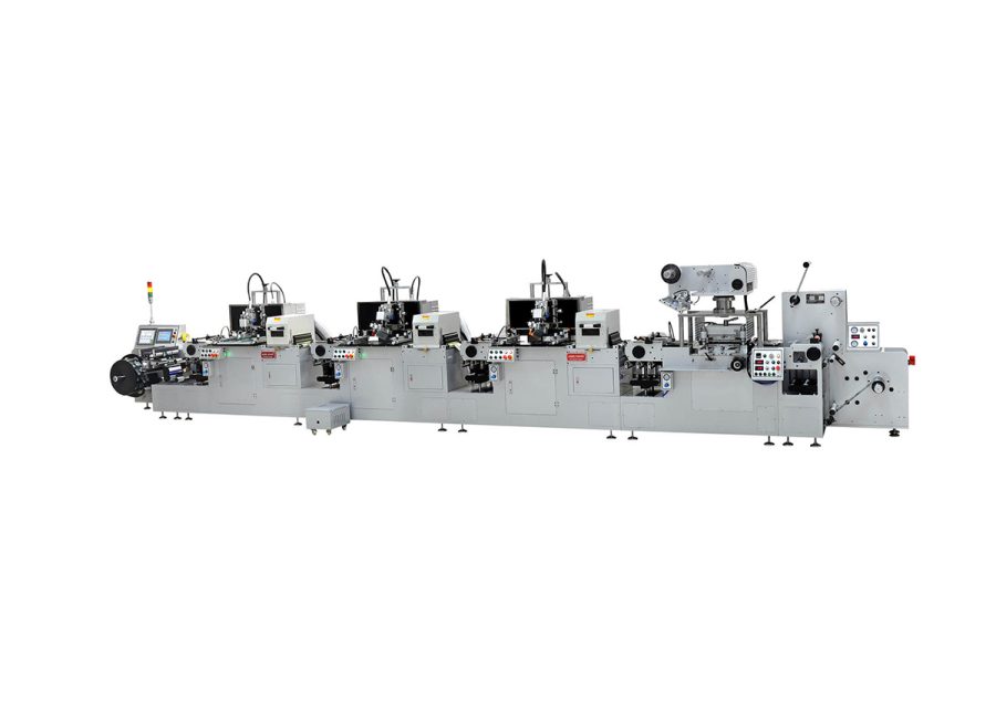 Fu’ll Servo Roll-to-Roll 3 colors Screen Printing Machine with Rotray Positioning Hot Foil