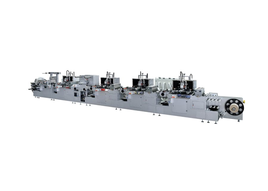 Full Servo Roll-to-Roll 4-color Screen Printing Machine with Hot Foil Device and Infrared Tunnel Oven hot printing machine foil hot foil printing machine infrared tunnel oven hot air tunnel oven tunnel oven machine