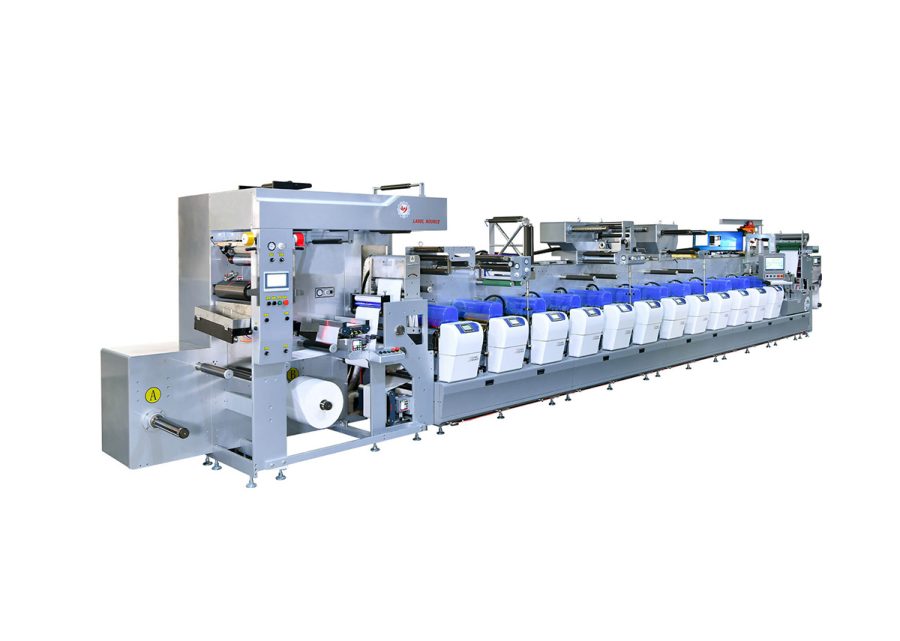 F6 12-color Inline Flexo Combination Printing Machine, Non-stop Rewinder, Non-stop Unwinder, Full Servo Control, Automatic Visual Overprint System