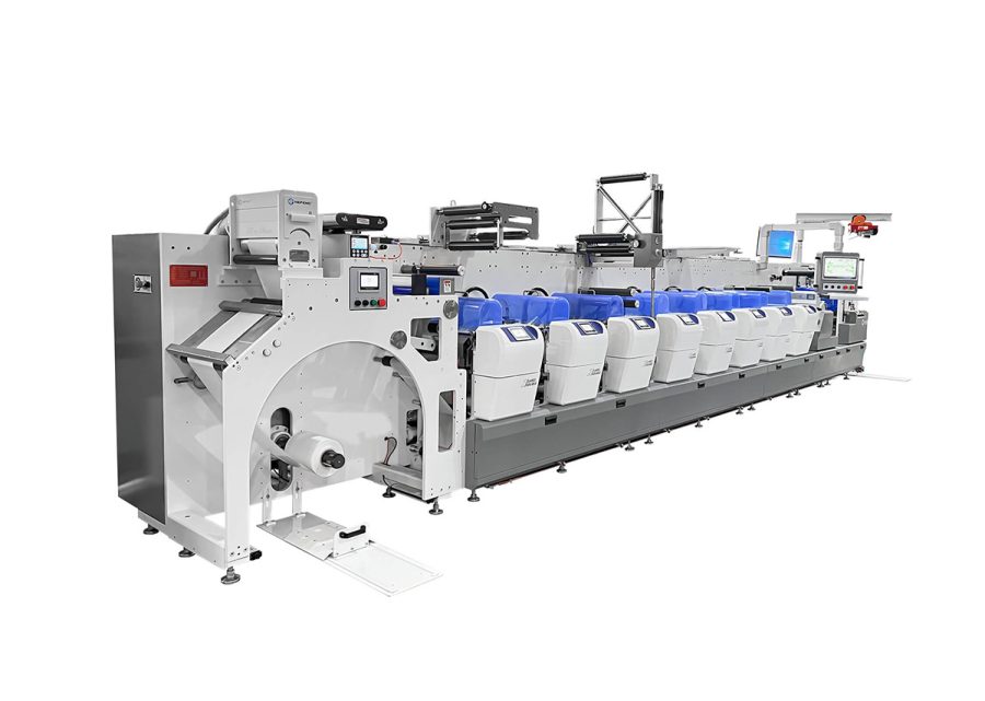 F6 Series Inline Flexo Label Press, 8-color Flexo Label Printing, Full Servo Control System, Automatic Visual Overprint System
