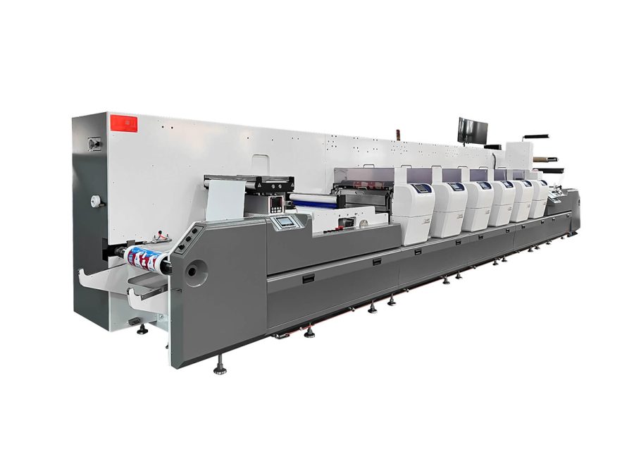 F6 series inline Flexo label Press, 550mm Web Width, 6 color flexo label printing