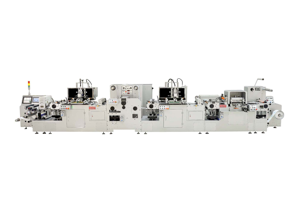 SWP-330-2C+2C-CNC Full Servo Dual-Color Screen Printing Embossing ...